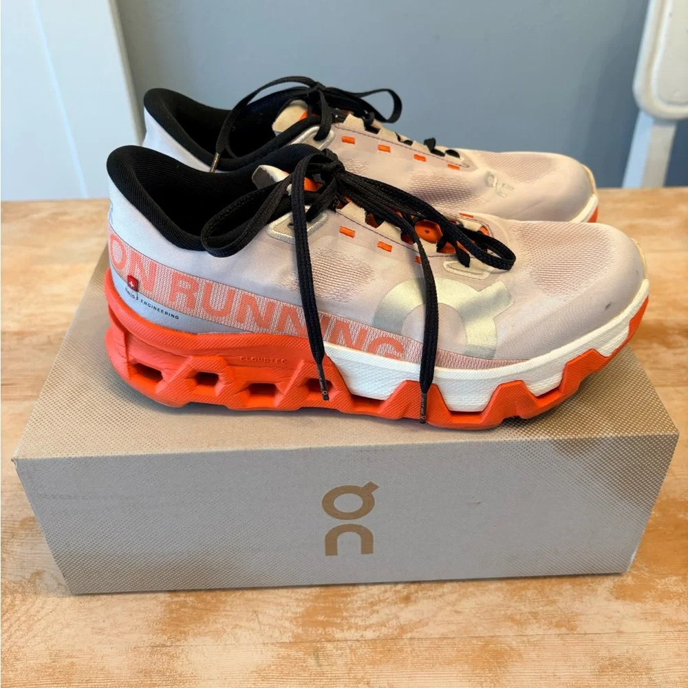 On Running Cloudmonster Hyper - White and Orange - Picture 3 of 9